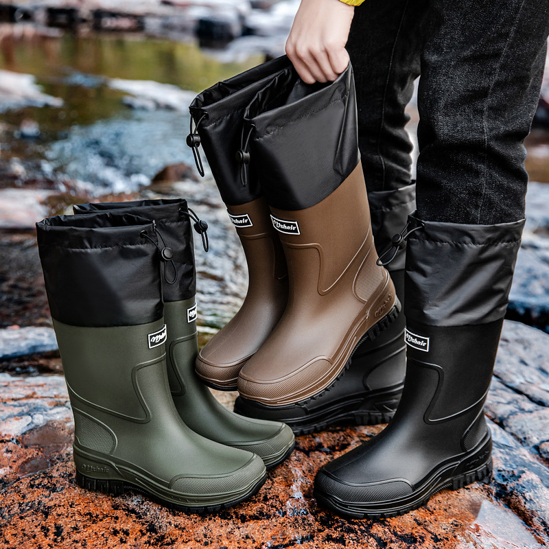 Fishing Waders - أحذية مطر رجالية مقاومة للماء للصيد