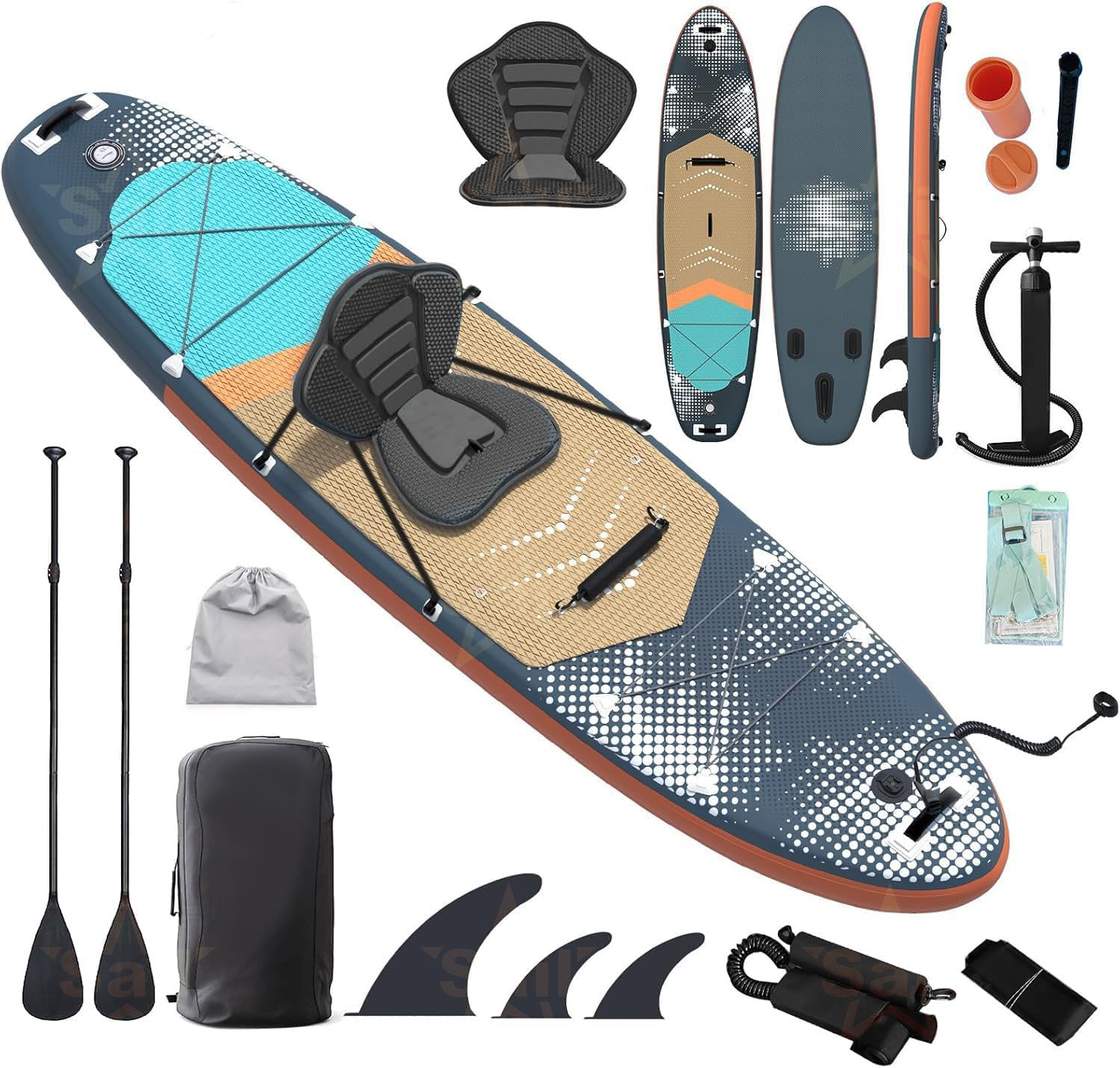 لوح تجديف قابل للنفخ متعدد الا - مراجعة Fishing Backpack وسعره