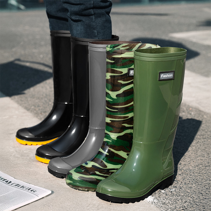 أحذية مطر طويلة للرجال مضادة ل - مراجعة Fishing Boots وسعره